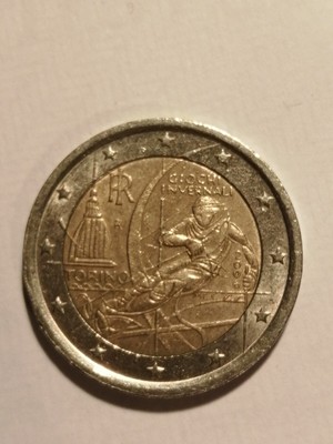 moneta rara 2 euro giochi invernali