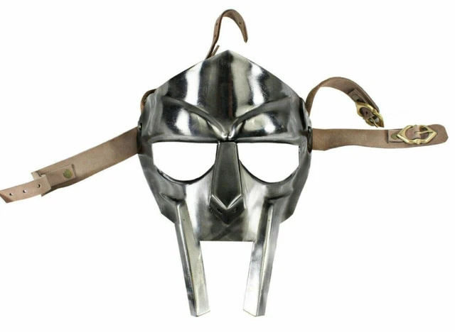 MF Doom Gladiator Face Mask Helmet Hand Forged Sca Larp Helmet Roman Armor gift