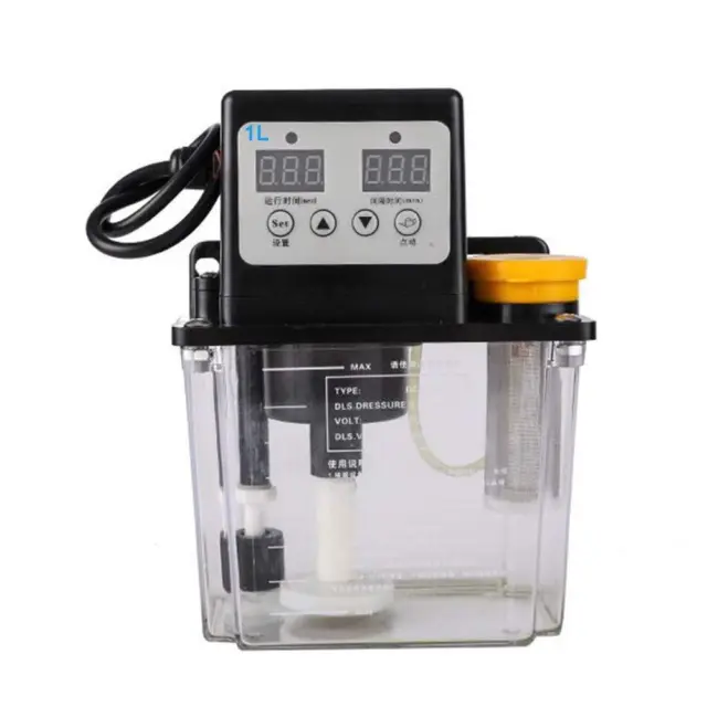 1L Electric Dual Digital Display Automatic Lubrication Pump Oiler AC110V