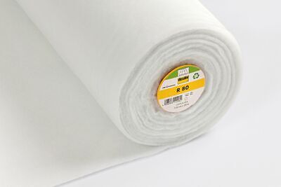 White per metre Panno termico compresso in fliselina bianca con ovatta 272 larghezza 90 cm Pile 