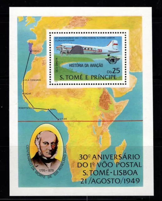 St. Thomas und Prince es Island 1979 Mi. Bl. 35A Block 100% Postfrisch Rowland