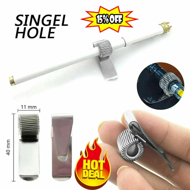 METAL SPRING PEN Holder With Pocket Clip Doctors Nurse Uniform Pen