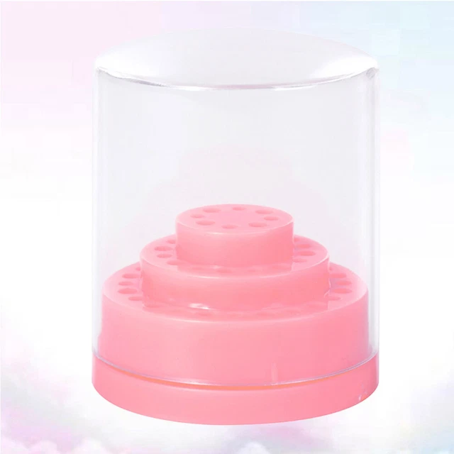 1 pz trapano per unghie lucidatrice unghie testa abrasiva scatola portaoggetti manicure