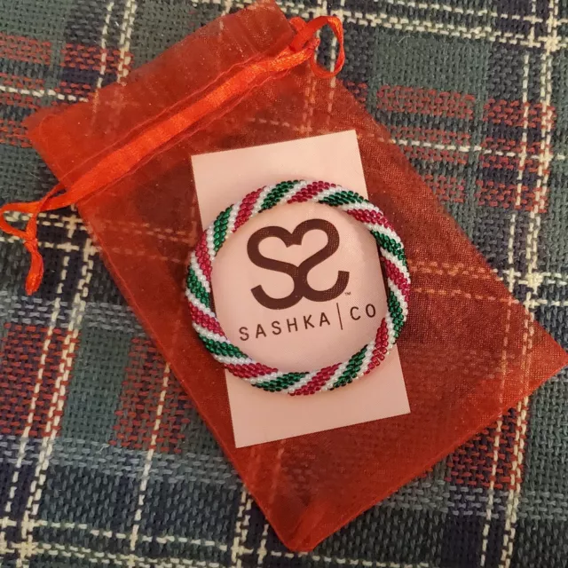🎄 Sashka Christmas Stripe Bracelet ‼️Free Same Day Ship‼️Discount For 3+ Sashka