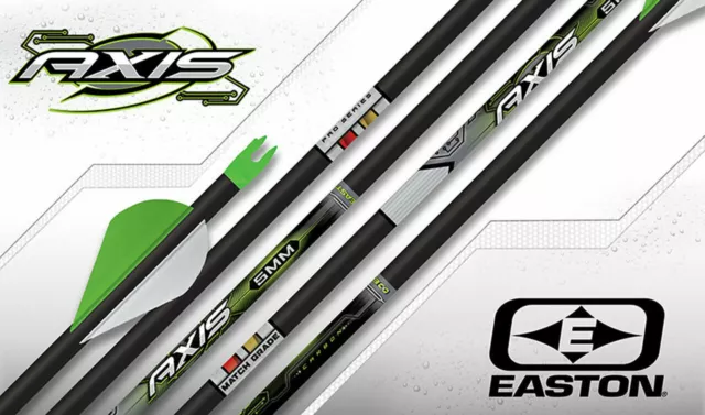 "Easton Axis Pro 4Mm Arrows With 2 Inch Blazer Vanes - 6 Pack - 400