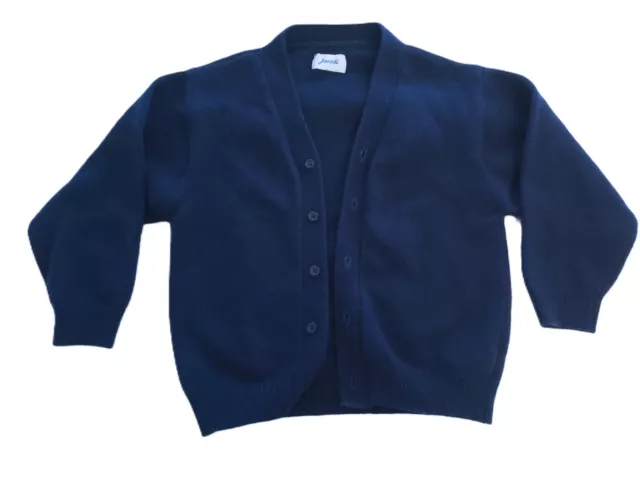 Jacadi Boys Navy Wool Cardigan Size 4 Years (104 CM)