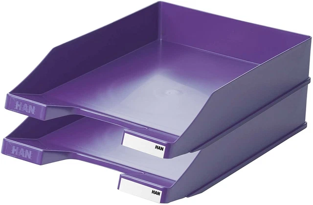 HAN Briefablage KLASSIK 10 STÜCK Briefkorb 1027-x-57 lila Ablagekorb Box OVP
