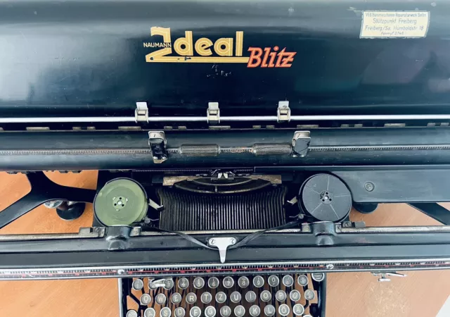 Ideal Blitz Naumann Alte Schreibmaschine A3 old vintage Büro Deko 3