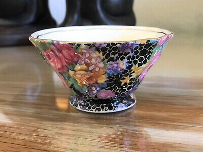 Vintage Royal Winton Grimwades HAZEL Floral Chintz STUART Shape Open Sugar Bowl