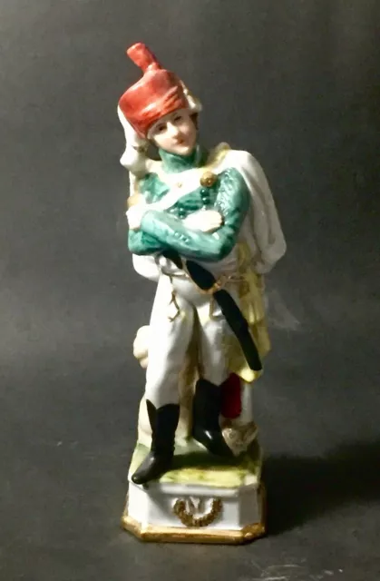 Capodimonte Porcelain, napoleonic soldier figurine