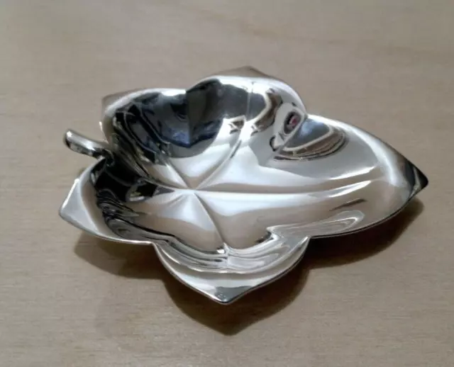 Tiffany & Co. Makers Sterling Silver Maple Leaf Dish 3