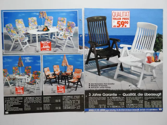 1992 Garden Furniture Tables Chairs 16 Pages Catalog Print Ad
