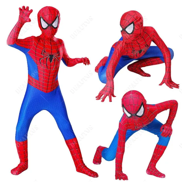 The Amazing Spiderman Jumpsuit Spider-man Cosplay Costume Bodysuit For Kids