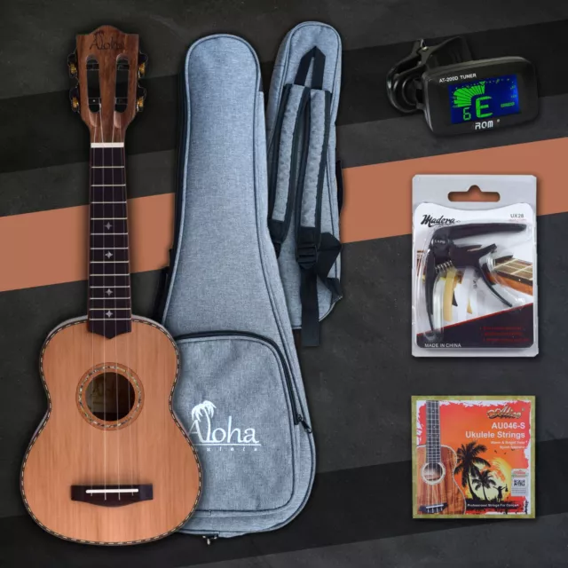 Solid Cedar & Koa Wood Ukulele SS8500/Bag/Tuner/Capo/Strings (Free Ship USA) Solid Cedar & Koa Wood Ukulele SS8500/Bag/Tuner/Capo/Strings (Free Ship USA)