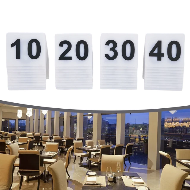 Table Number Signs 1 - 20 Decor Table Number Signs Acrylic Table Tent Sign