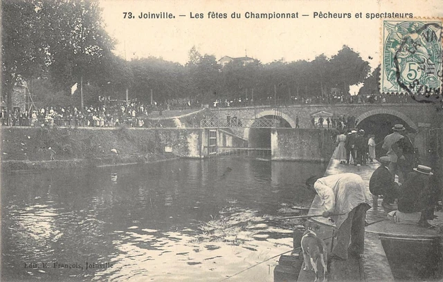 Cpa 94 Joinville Les Fetes Du Championnat Pecheurs Et Spectateurs