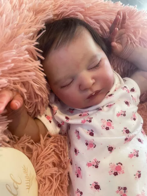 Reborn Baby Doll Girl Laura Bonnie Brown