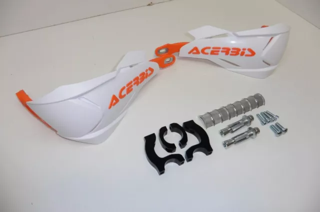 Handprotektoren X-Factory Handschutz handguards passt an Ktm Exc 450 500 weiß-or