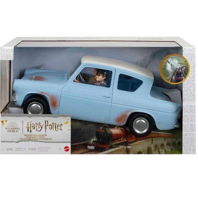 Voiture Volante Harry Potter Avec 2 Figurines – Mattel, Pour Enfants 5-7 Ans (neuf)