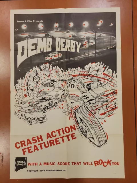 Demo Derby 1963 Original Movie Poster One Sheet