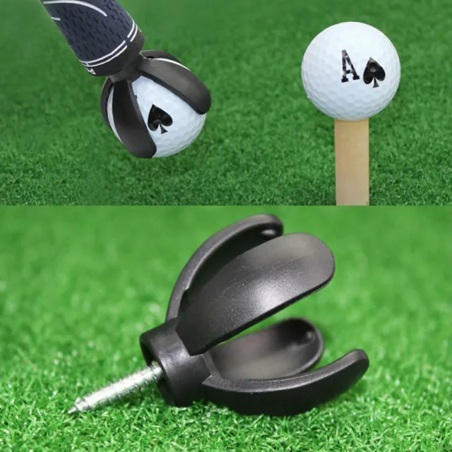 2X 4-Prong Golf Ball Pick Up Retriever Grabber Claw Sucker Tool For Putter Grip