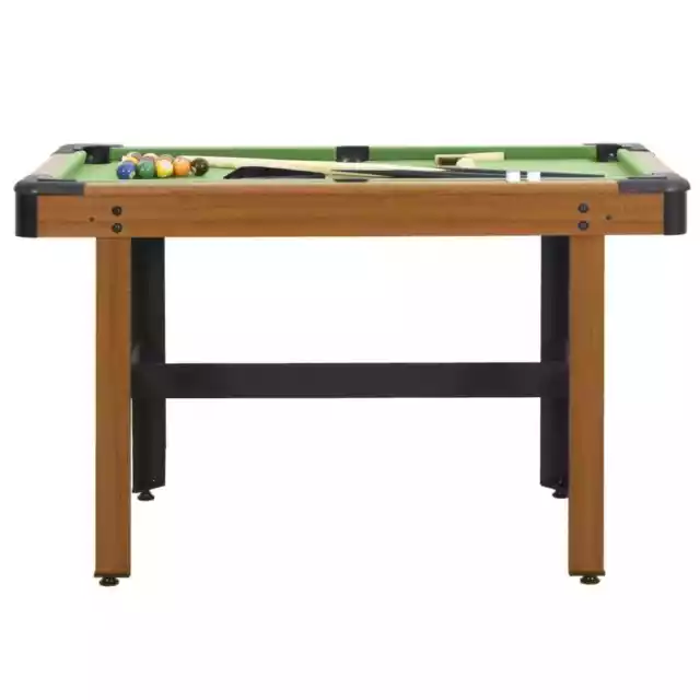 4 Feet Billiard Table Brown Mini Pool Table Indoor Game Shot Practice vidaXL 2