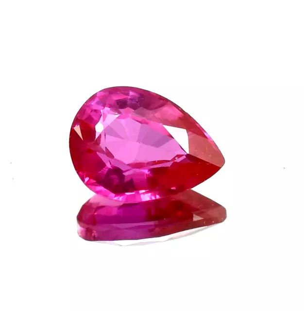 AAA Quality Natural Flawless Ceylon Pink Sapphire Pear Loose Gemstone Cut 8x6 MM