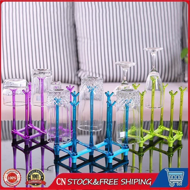 Practical Bottle Drying Rack Anti-deform Glass Drying Drain for Glasses Cups Mug