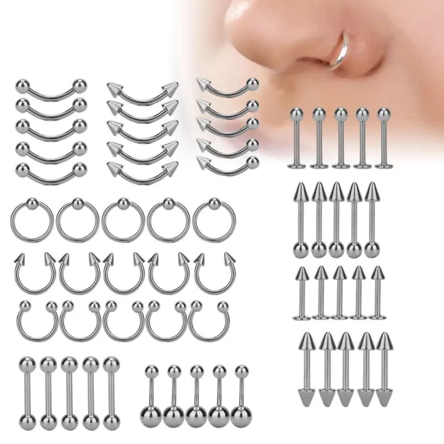 (6mm)Cadeau 'avrilBijoux De Piercing De Nez Durables Bijoux De Piercing En