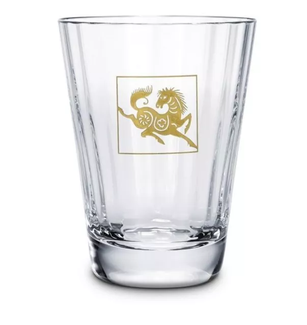 Baccarat Kristall Pferd Mille Nuits Bauchige Juice Wasser Glas Zodiac Neu Im Box