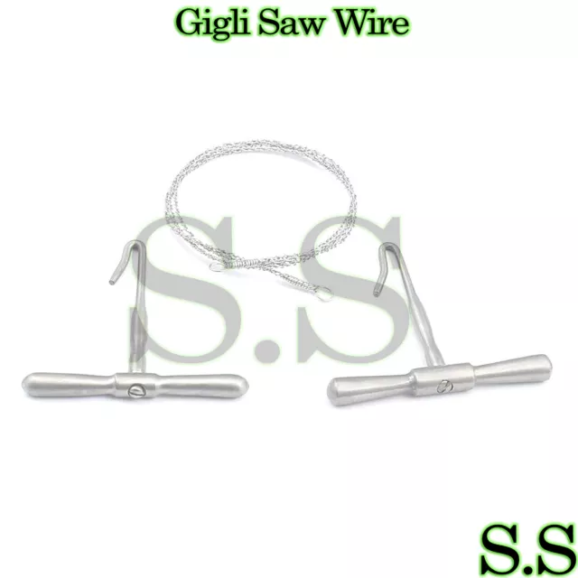 Gigli Saw Wire 16"O.r Grade Surgical Forceps,Veterinary