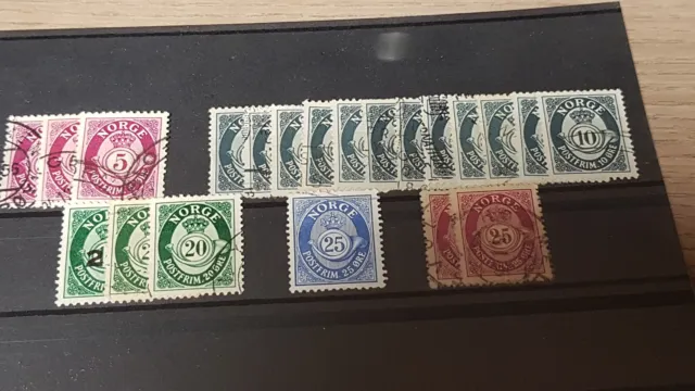Konvolut / Lot 4 - alte Briefmarken aus Norwegen - Norge 3