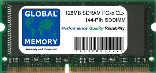 128MB PC66 PC100 PC133 144-PIN SDRAM SODIMM MEMORY RAM FOR APPLE LAPTOPS/PCs