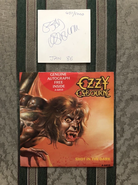 オジー・オズボーン /Shot InThe Dark レコード 直筆サイン付 オジー・オズボーン /Shot InThe Dark レコード 直筆サイン付