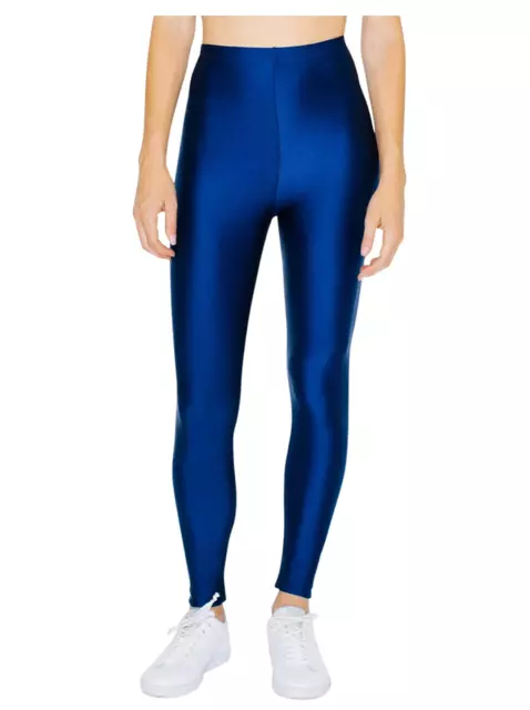 American Apparel Women Nylon Tricot Leggings Color: Cobalt