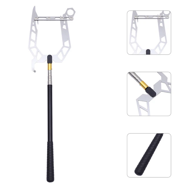 EASY CHRISTMAS Light Pole Hanger Tool Boat Hook Retractable £25.76