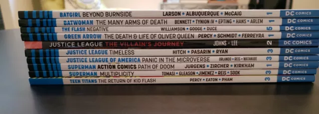 DC 10 TPB Comic Lot - Rebirth and New 52 - Batgirl, Flash, Justice League, etc.
