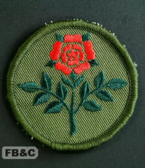 British Army Yorkshire Regiment TRF Cloth Patch Badge - Rose