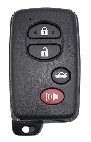 Funda protectora con llavero inteligente sin llave de entrada remota de 4 botones apta para Toyota Highla...