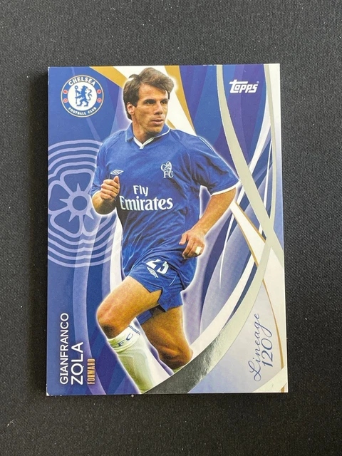 GIANFRANCO ZOLA CHELSEA FC Legend 2024-25 Topps UEFA Auto
