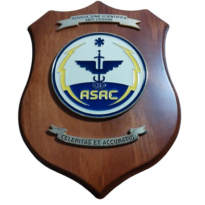 Crest Militare Asac Associazione Scientifica Anti Crimine Raro Oggetto Unico 