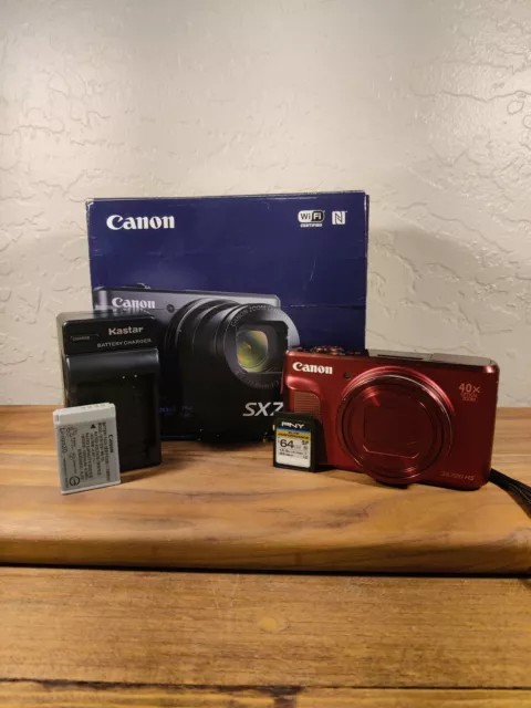 Canon digital camera PowerShot SX720 HS optical 40x zoom Red (Tested)