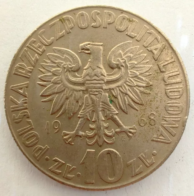 [102] Coin 1968 Poland 10 Zlotych Mikolai Kopernik