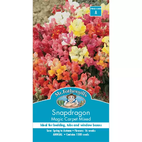Mr Fothergill's Snapdragon Magic Carpet 1500 Seeds Free Postage