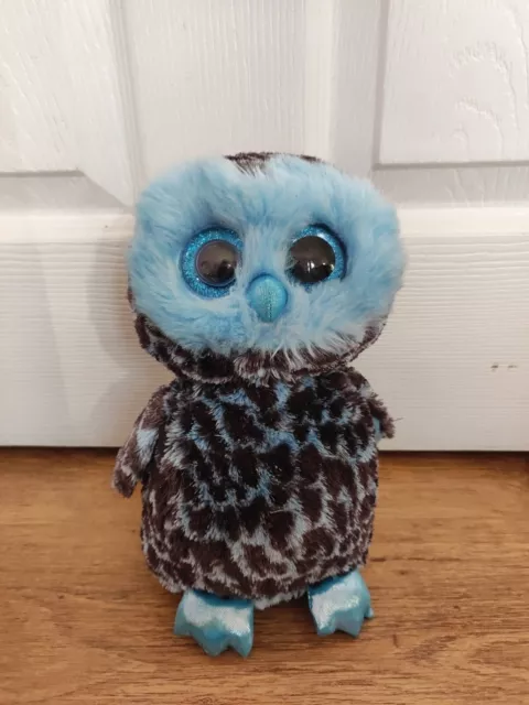 Ty Beanie Boo 2018 TySilk Yago Owl Bird Soft Toy Cuddly Stuffed Animal 9” Medium