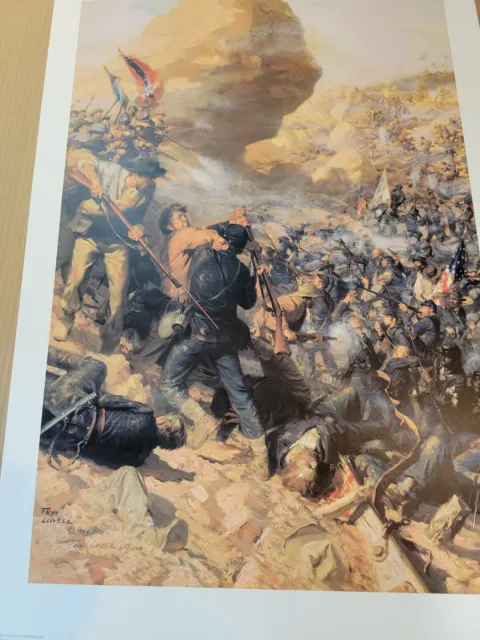 Tom Lovell "Battle Of The Crater" Civil War  Limited Edition Litho