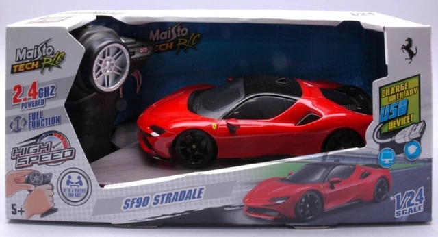 Remote Control Ferrari Rood FERRARI SF90 1:24 Road Remote Control £36.95 - PicClick UK