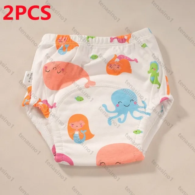 2Baby Nappies Toddler Reusable Diaper Kids Potty Training Pants Breathable Breif