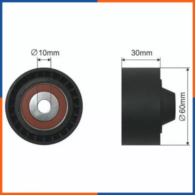 Galet tendeur de courroie d'accessoire pour NISSAN | V46-1722, V85708, YP205619
