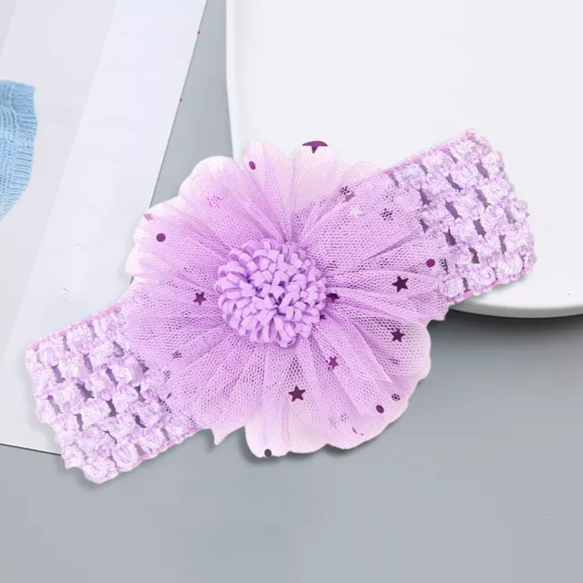 Kids Headwear Flower Shape Decorative Baby Girls Photo Prop Headwear Hair